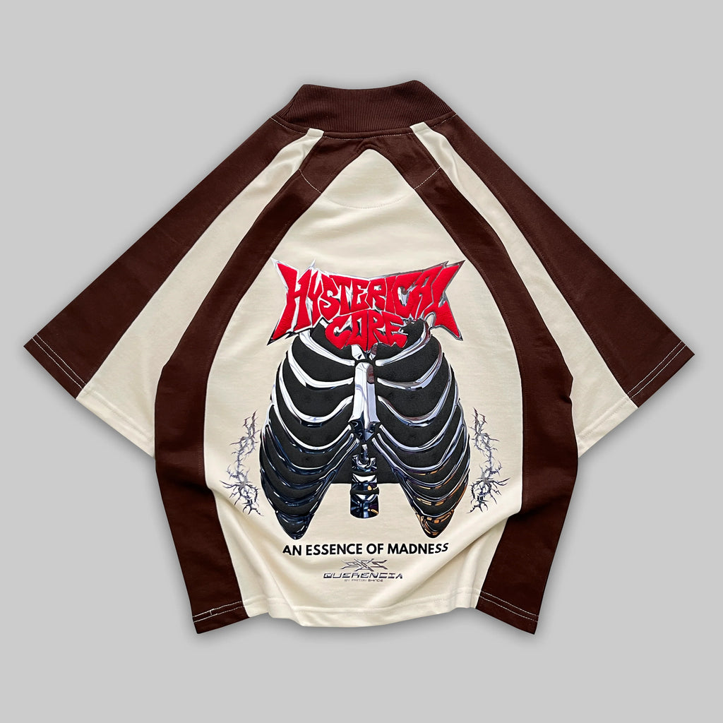 RUST CORE — ENTITY 06 oversized raglan t-shirt with industrial streetwear aesthetic