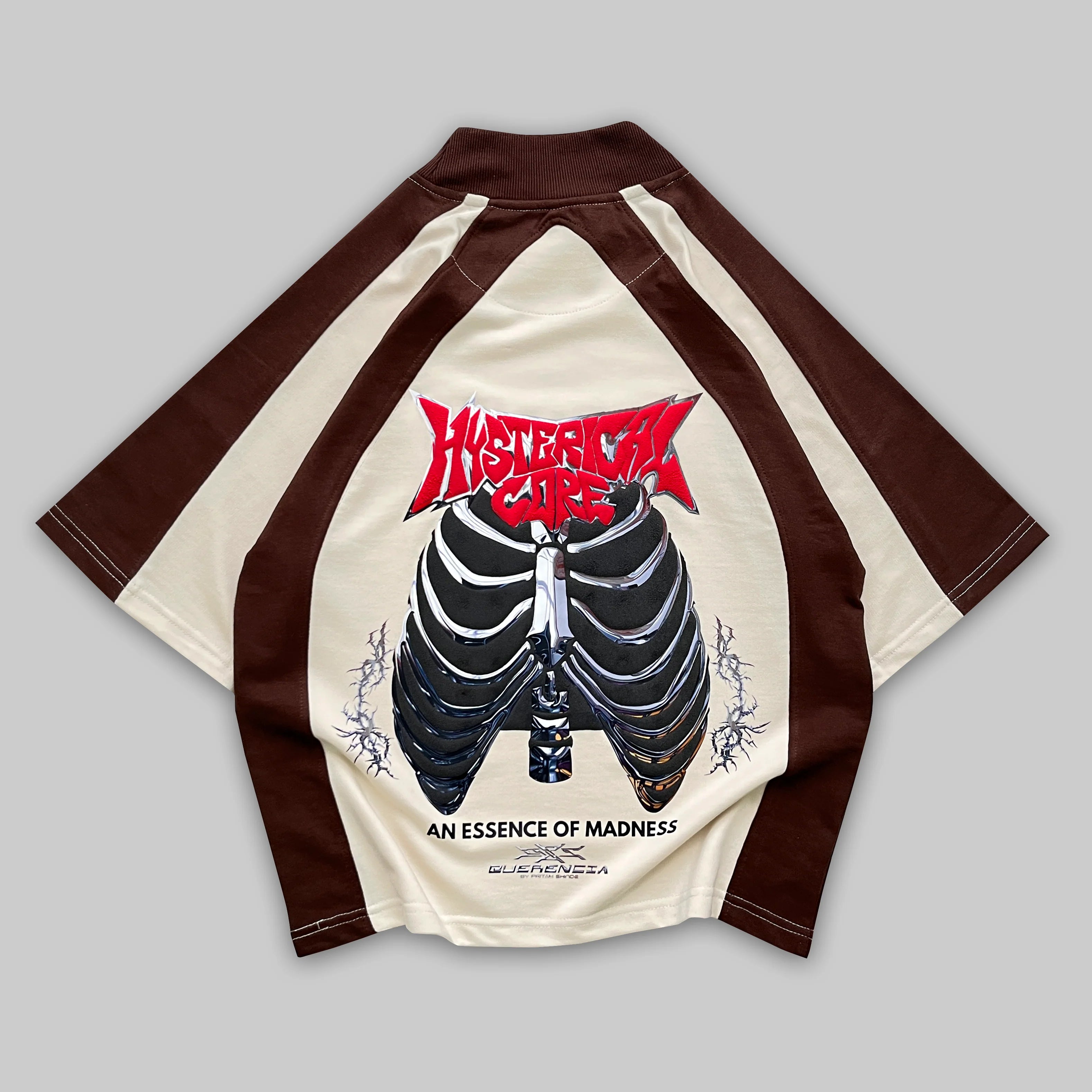 RUST CORE — ENTITY 06 oversized raglan t-shirt with industrial streetwear aesthetic